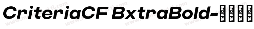 CriteriaCF BxtraBold字体转换